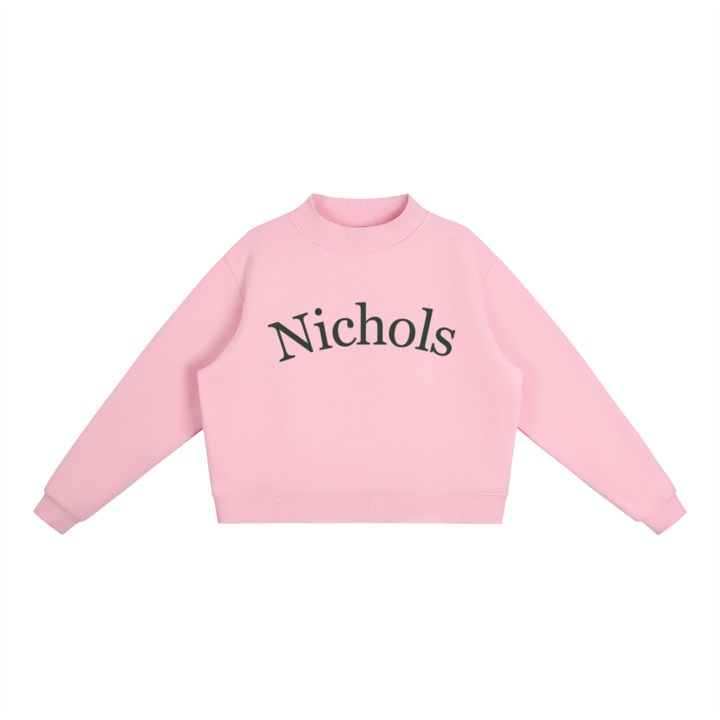 Nichols Essential Fleece Mock-Neck Crew Sweatshirt