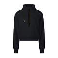 Cropped Half-Zip Sweatshirt