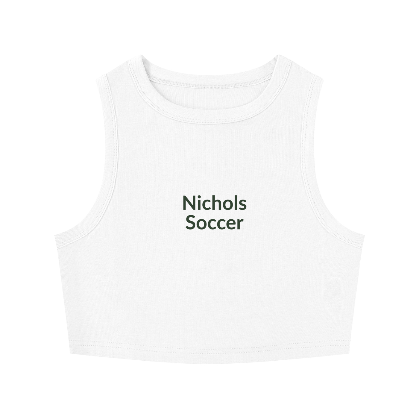 Soccer Women's Tight Crewneck Crop Tank Top