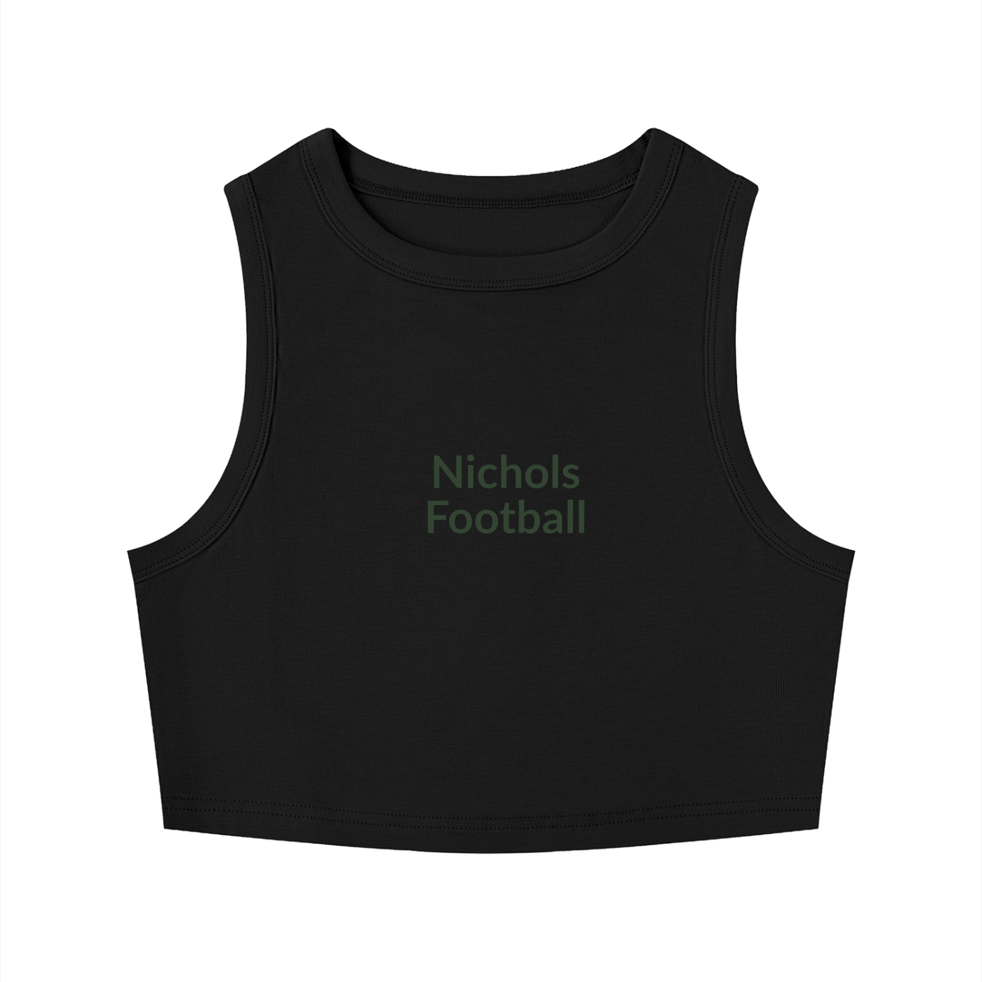 Football Women's Tight Crewneck Crop Tank Top