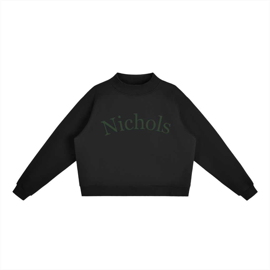 Nichols Essential Fleece Mock-Neck Crew Sweatshirt