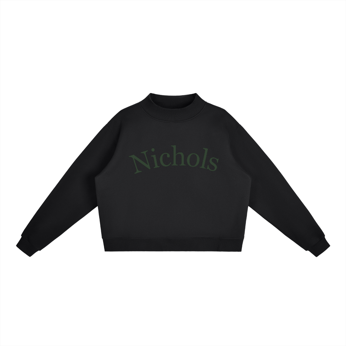 Nichols Essential Fleece Mock-Neck Crew Sweatshirt
