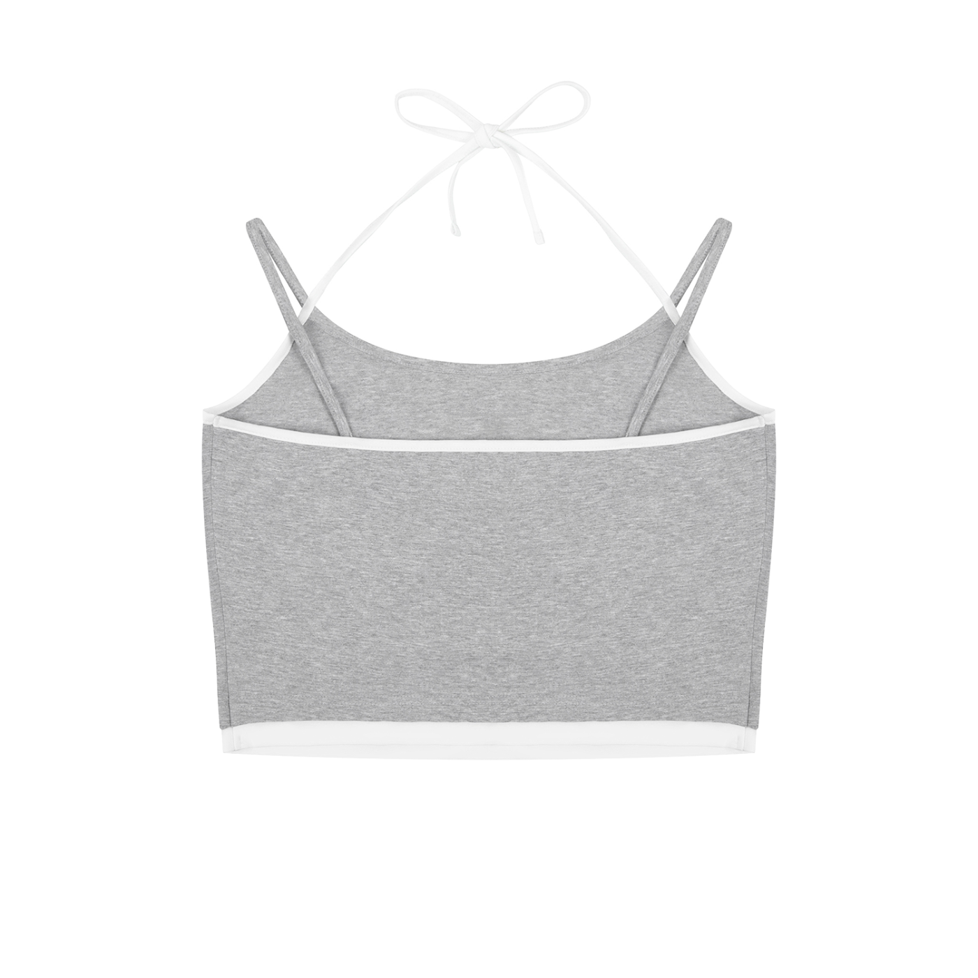 Roll Bison Contrast Binding Halter Tank Top
