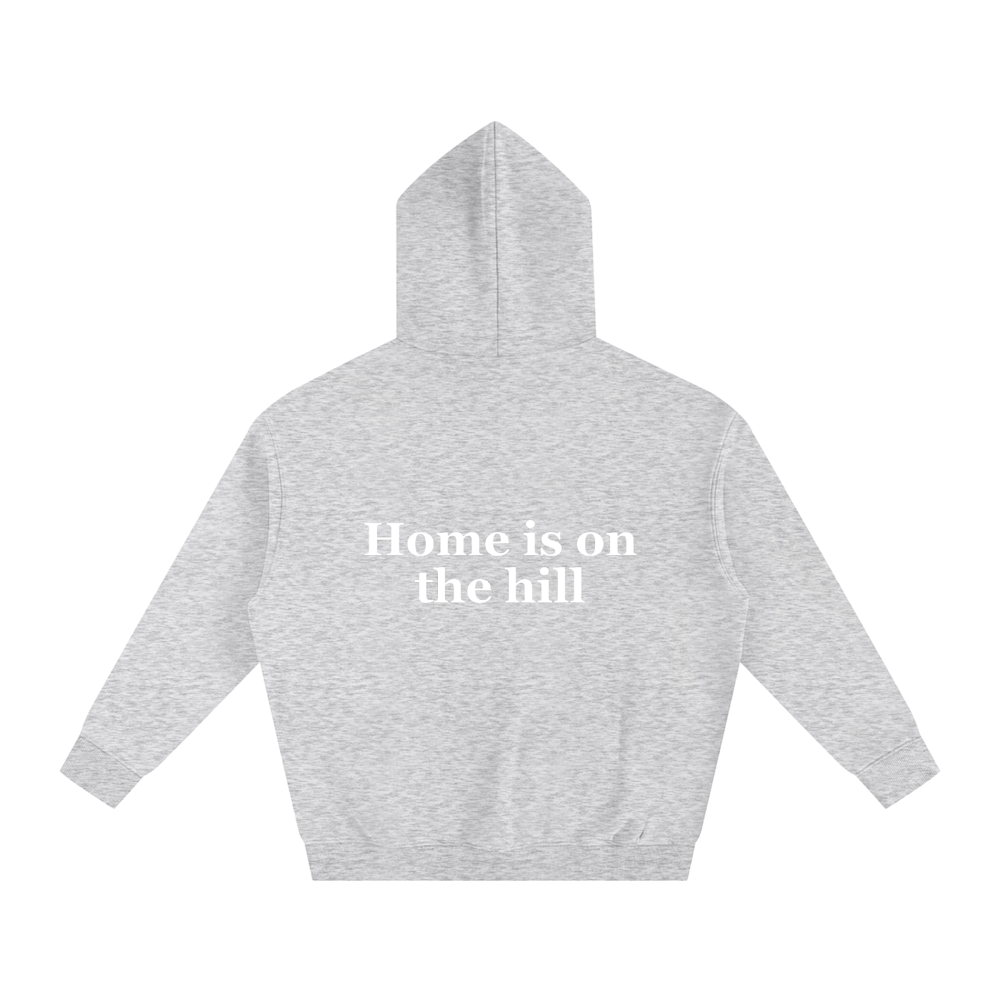 Home is on the hill Oversize Fleeced Hoodie