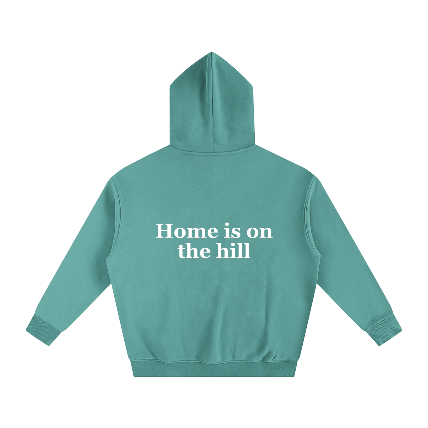Home is on the hill Oversize Fleeced Hoodie
