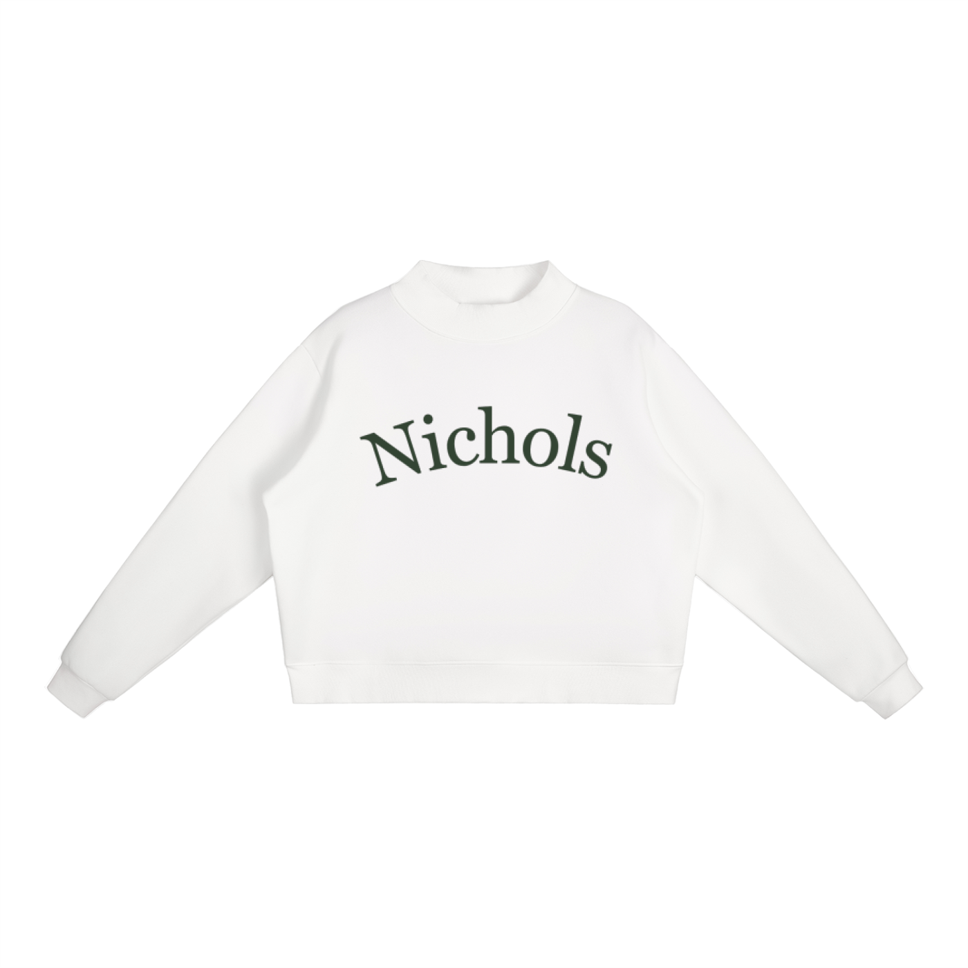 Nichols Essential Fleece Mock-Neck Crew Sweatshirt