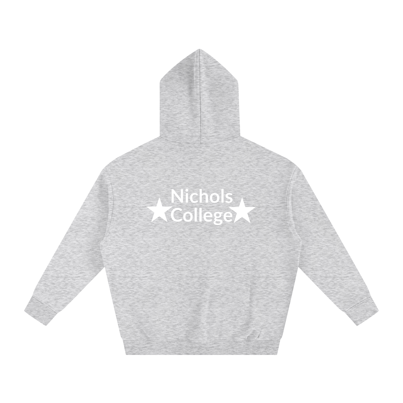 Nichols College star Oversize Fleeced Hoodie