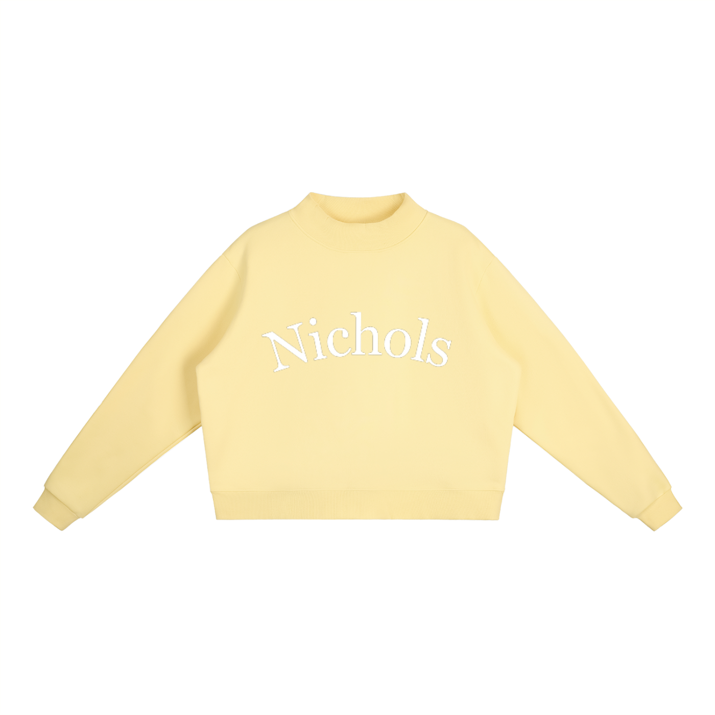 Nichols  Essential Fleece Mock-Neck Crew Sweatshirt