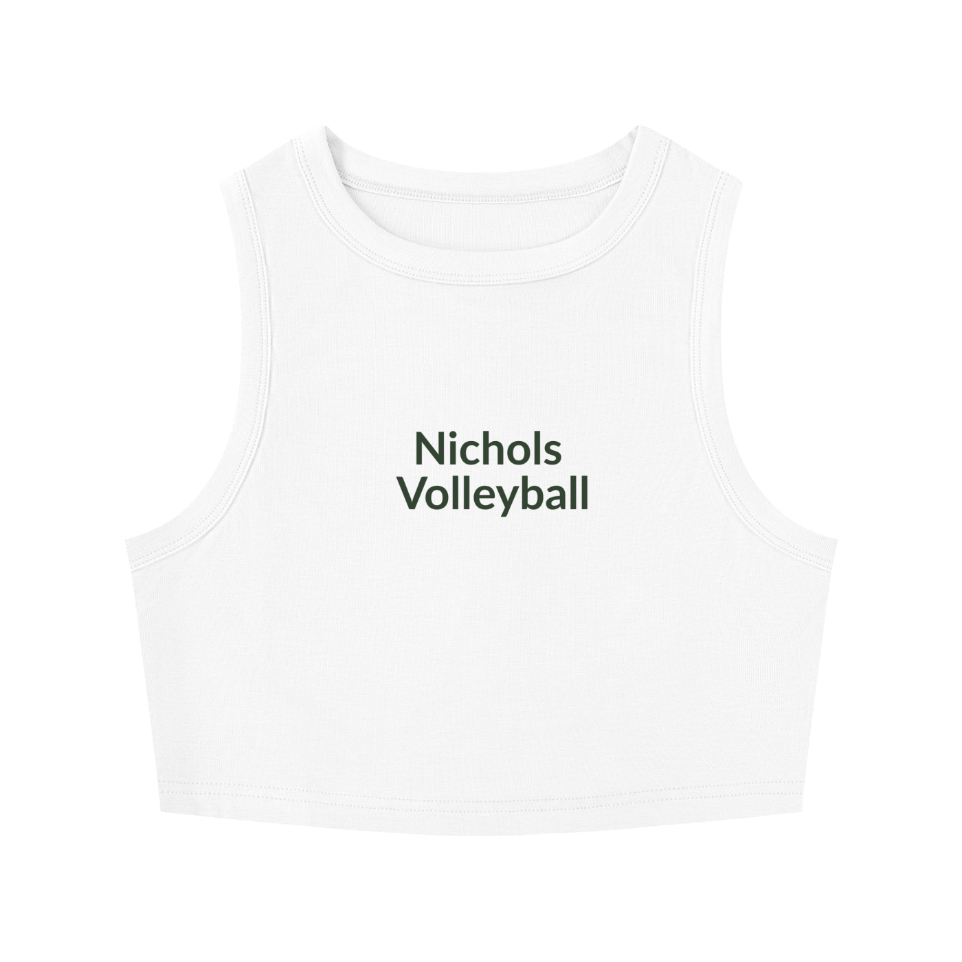 Volleyball Women's Tight Crewneck Crop Tank Top