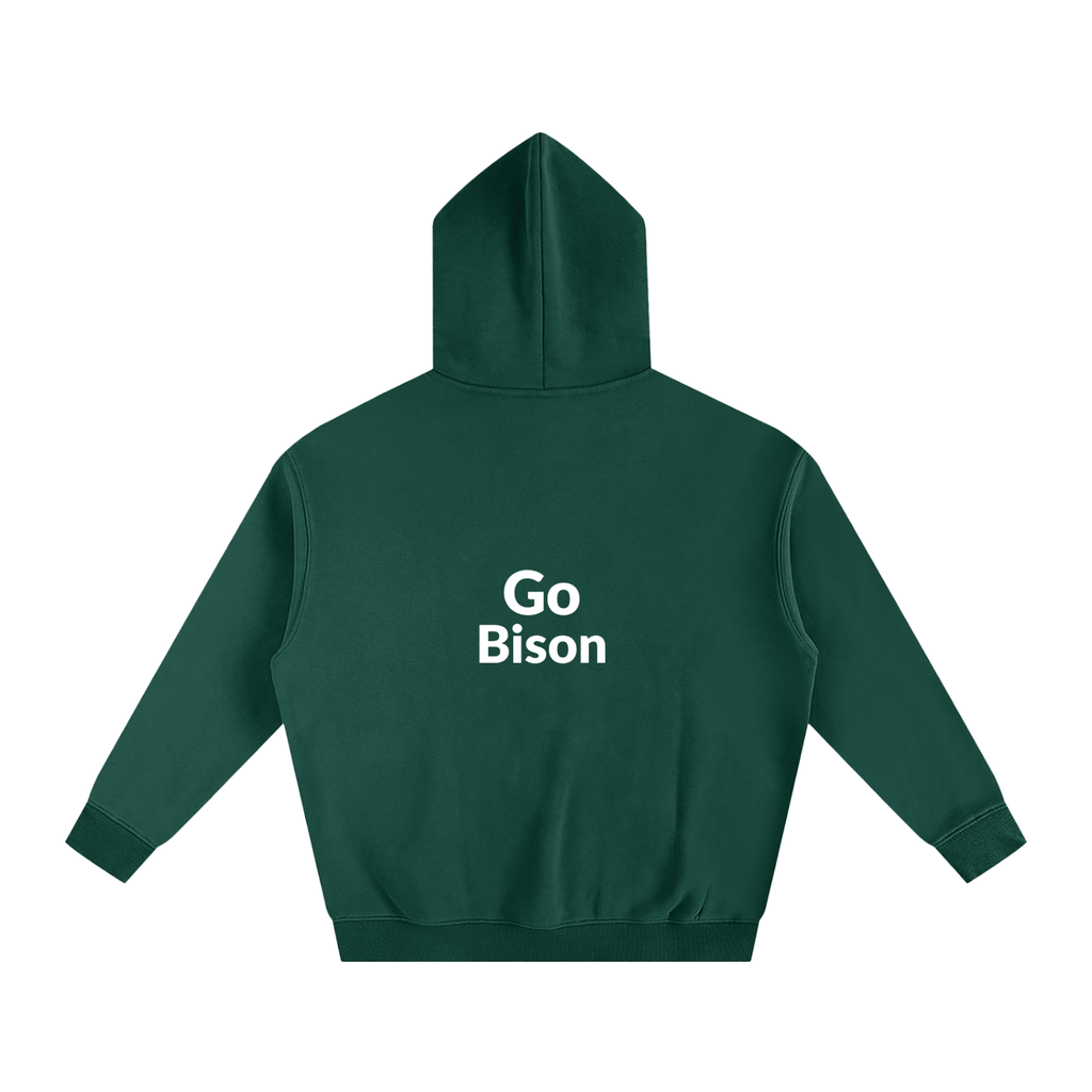 Go Bison  Oversize Fleeced Hoodie