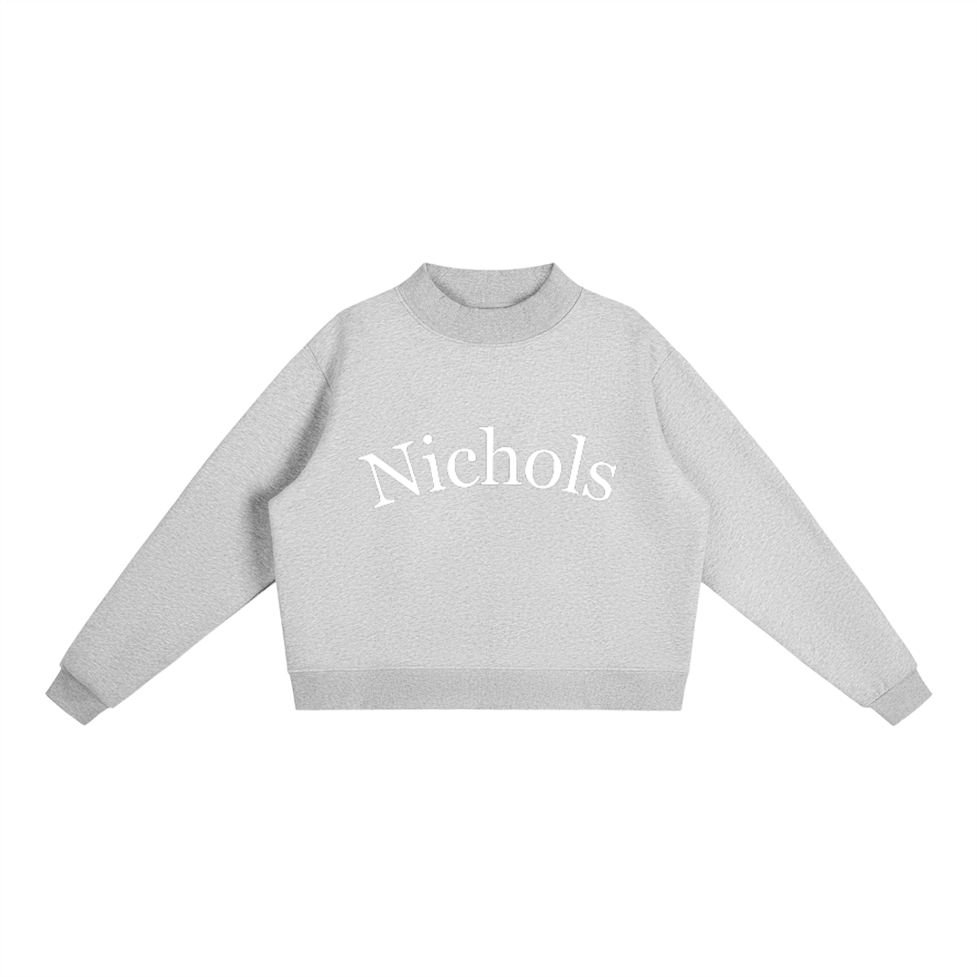 Nichols  Essential Fleece Mock-Neck Crew Sweatshirt