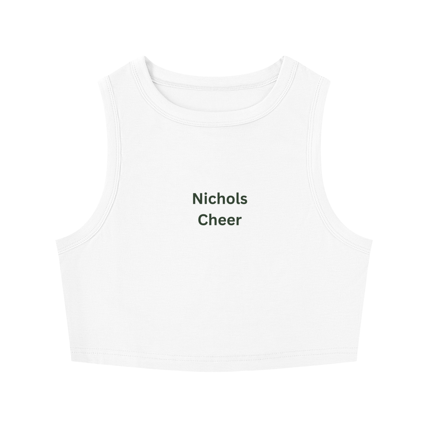 Cheer Women's Tight Crewneck Crop Tank Top