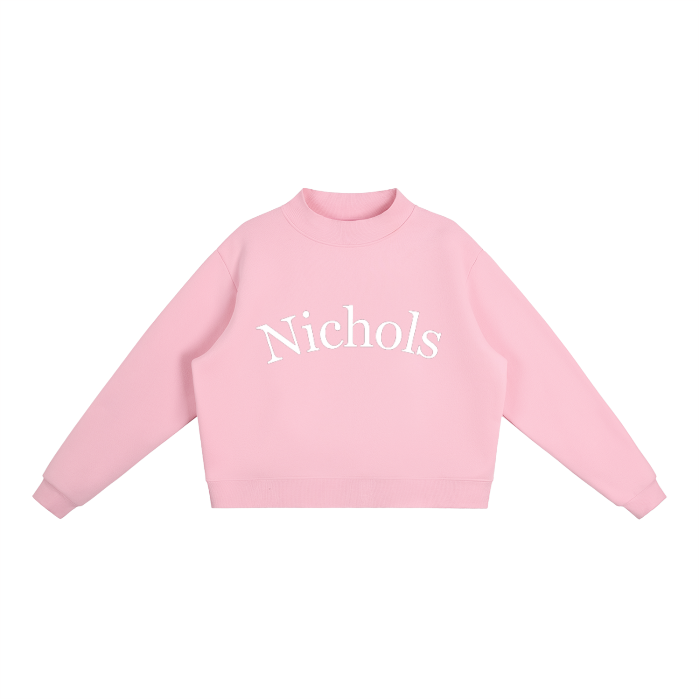 Nichols  Essential Fleece Mock-Neck Crew Sweatshirt