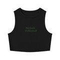Volleyball Women's Tight Crewneck Crop Tank Top