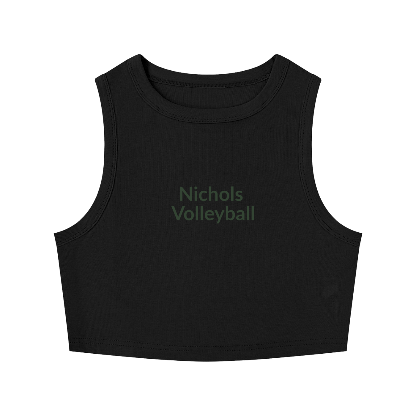 Volleyball Women's Tight Crewneck Crop Tank Top
