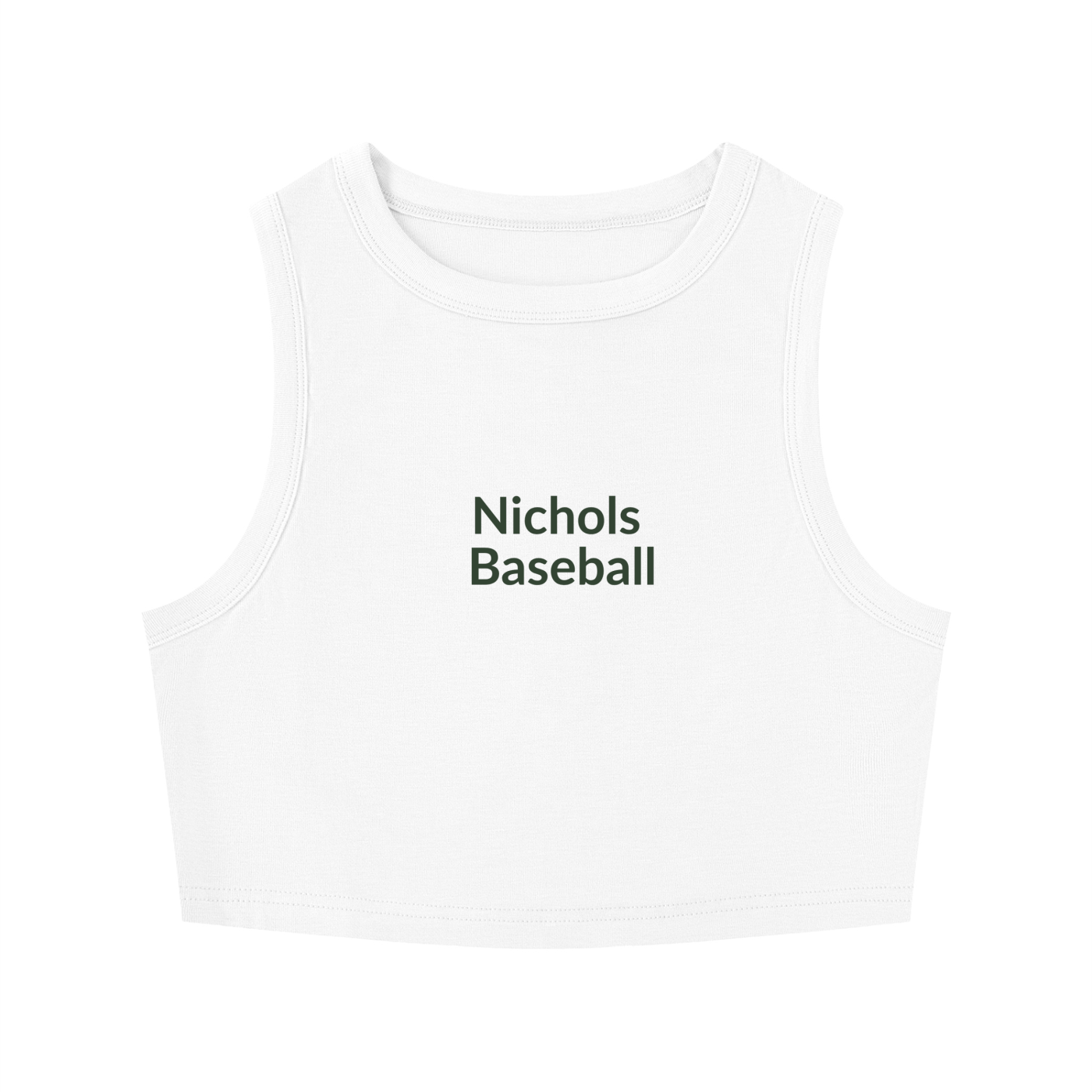 Baseball Women's Tight Crewneck Crop Tank Top