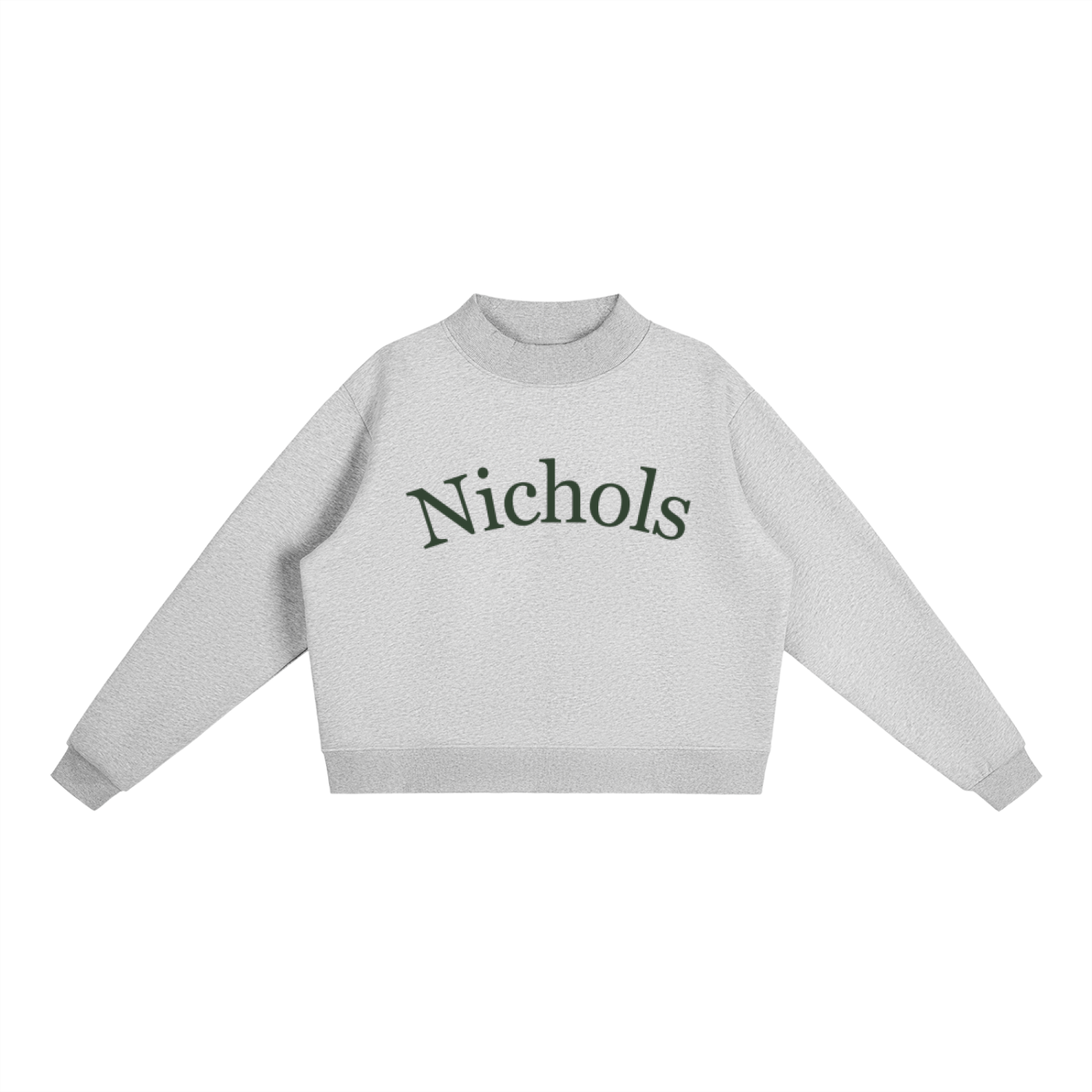 Nichols Essential Fleece Mock-Neck Crew Sweatshirt