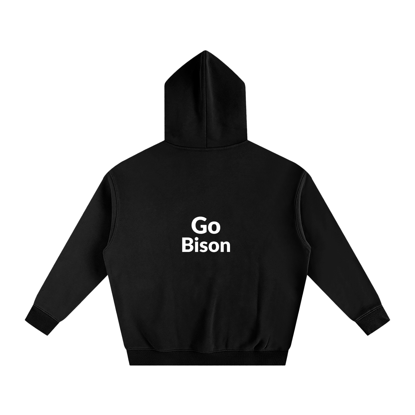Go Bison  Oversize Fleeced Hoodie