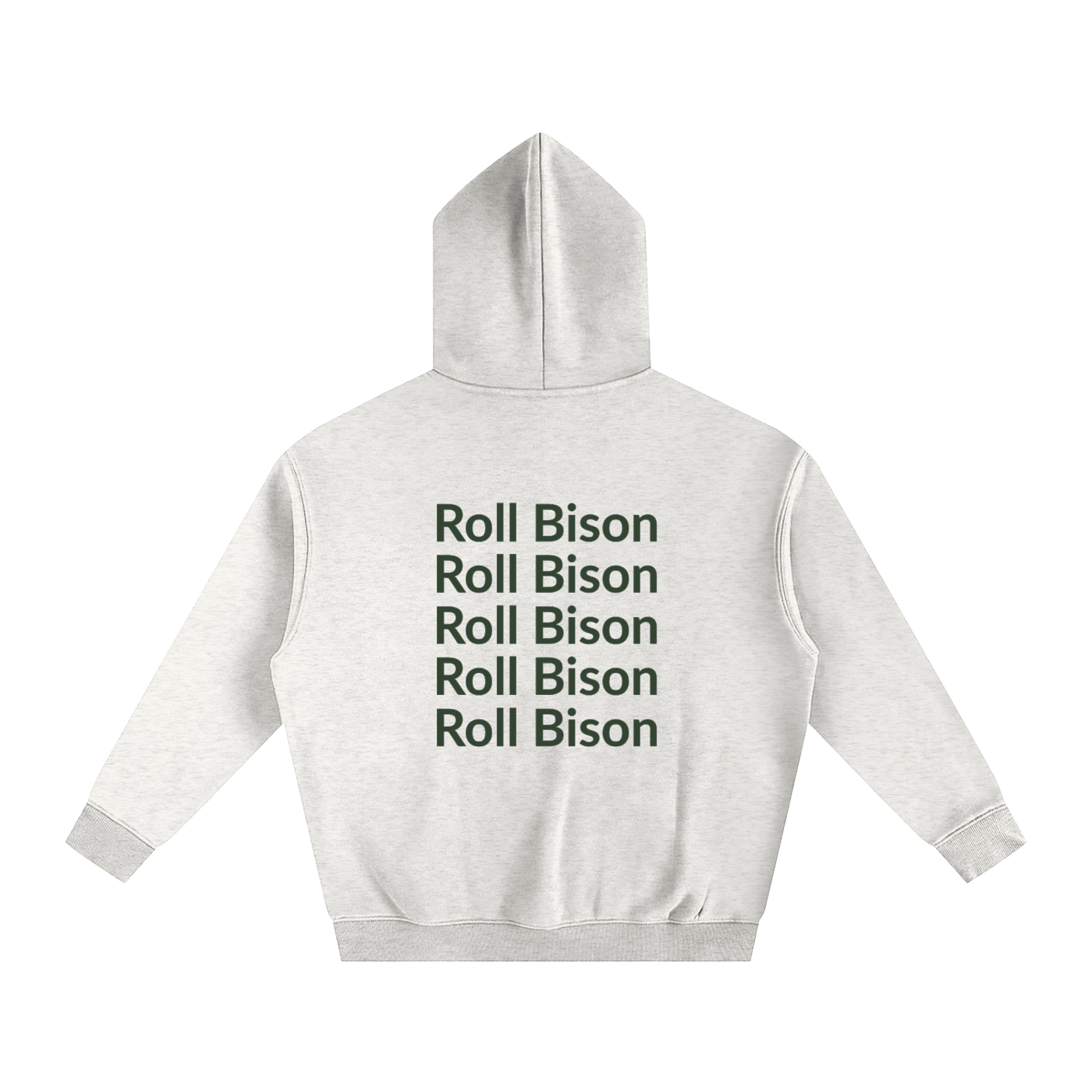 Roll Bison Oversize Fleeced Hoodie