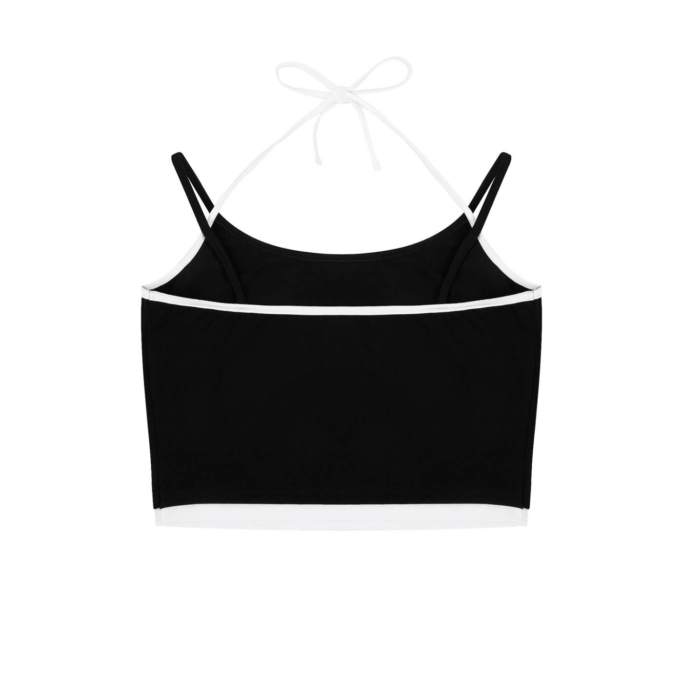 Roll Bison Contrast Binding Halter Tank Top