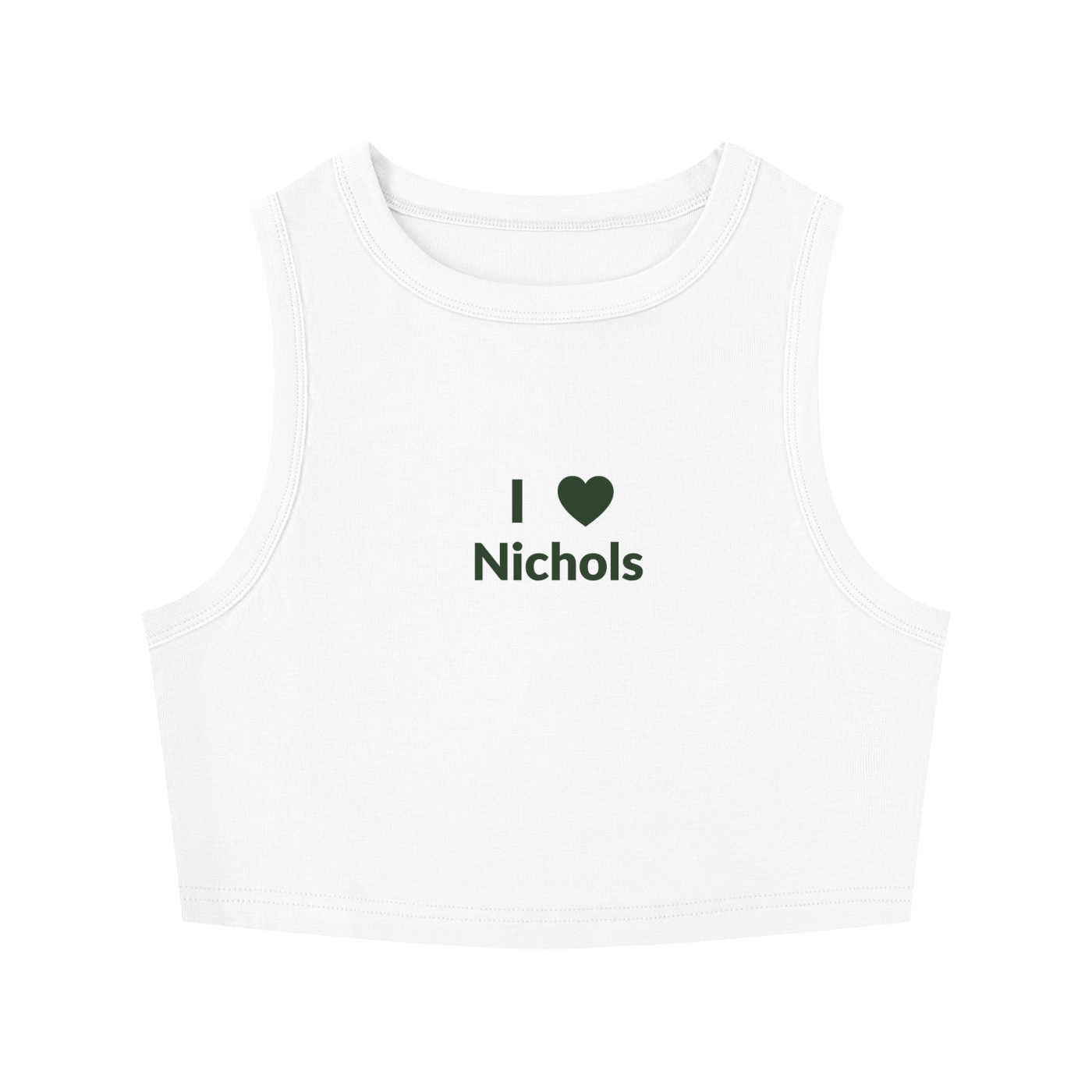 I love Nichols Women's Tight Crewneck Crop Tank Top