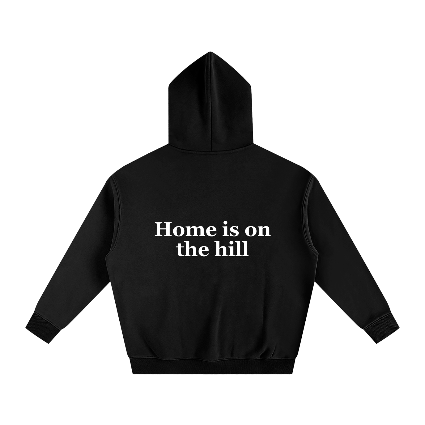 Home is on the hill Oversize Fleeced Hoodie