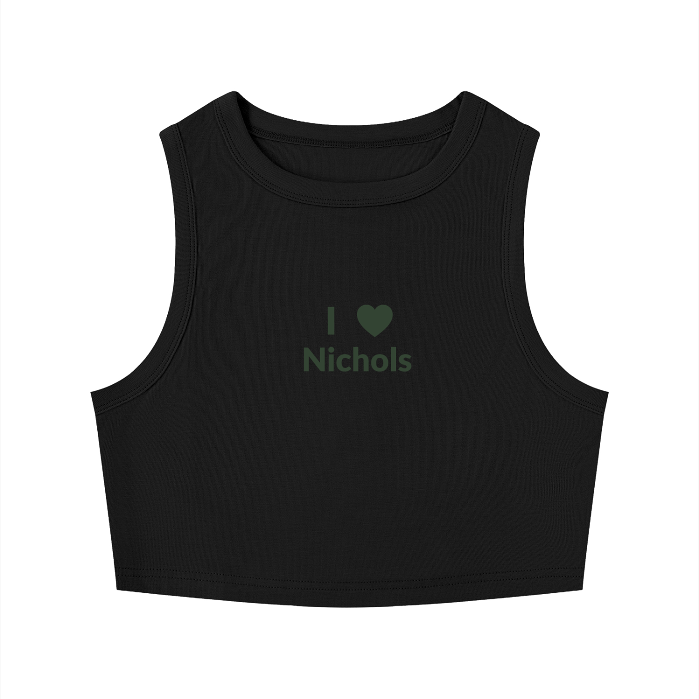 I love Nichols Women's Tight Crewneck Crop Tank Top