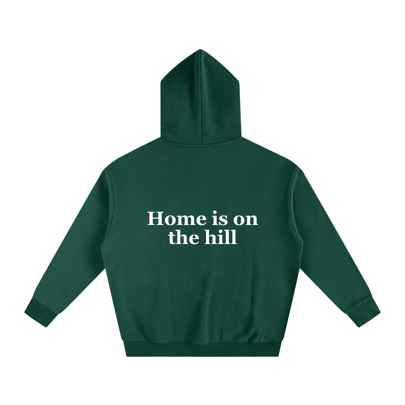 Home is on the hill Oversize Fleeced Hoodie