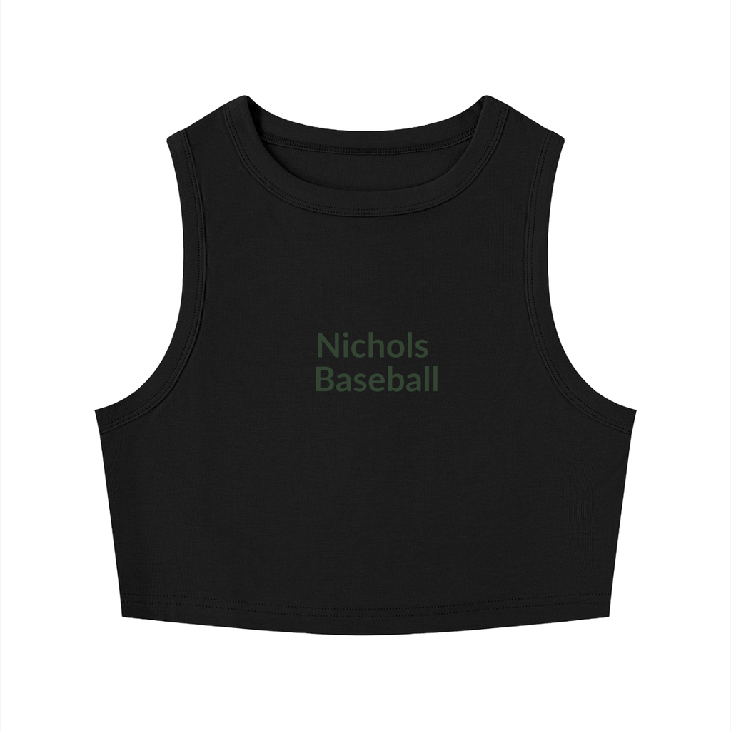 Baseball Women's Tight Crewneck Crop Tank Top