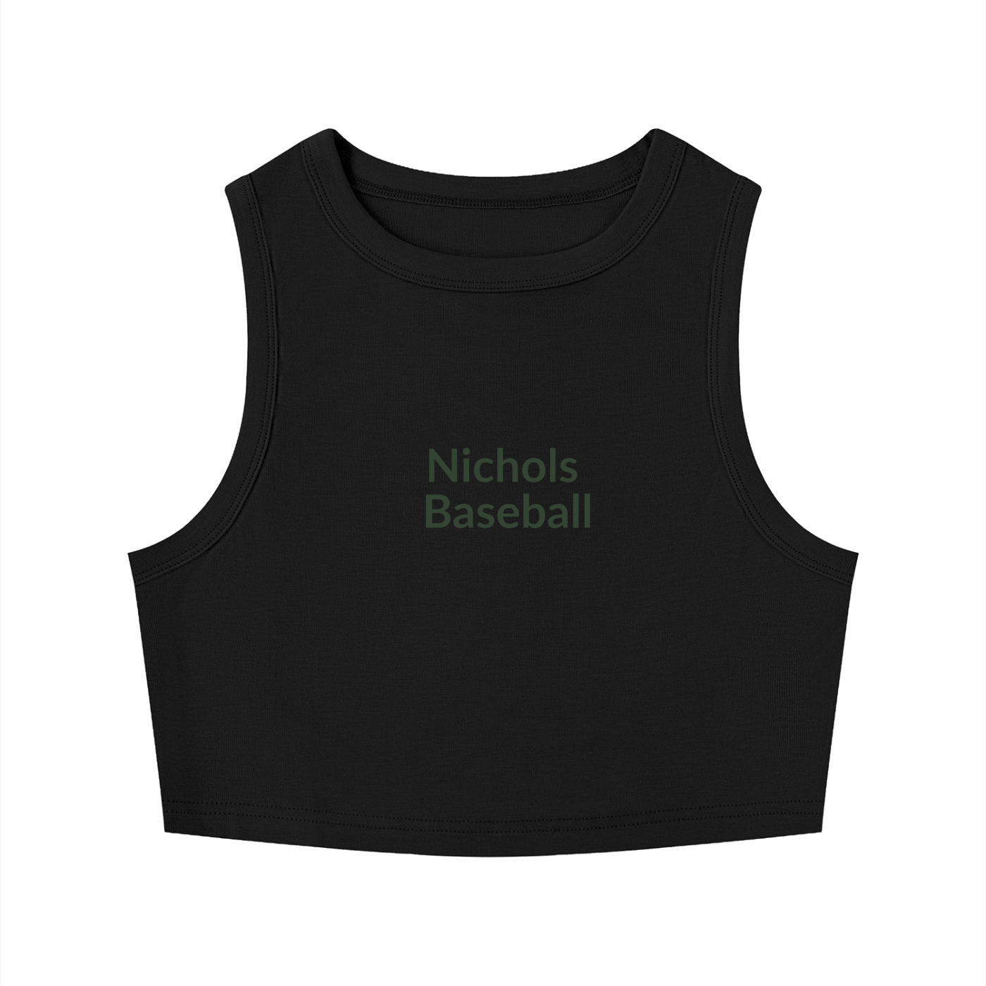 Baseball Women's Tight Crewneck Crop Tank Top