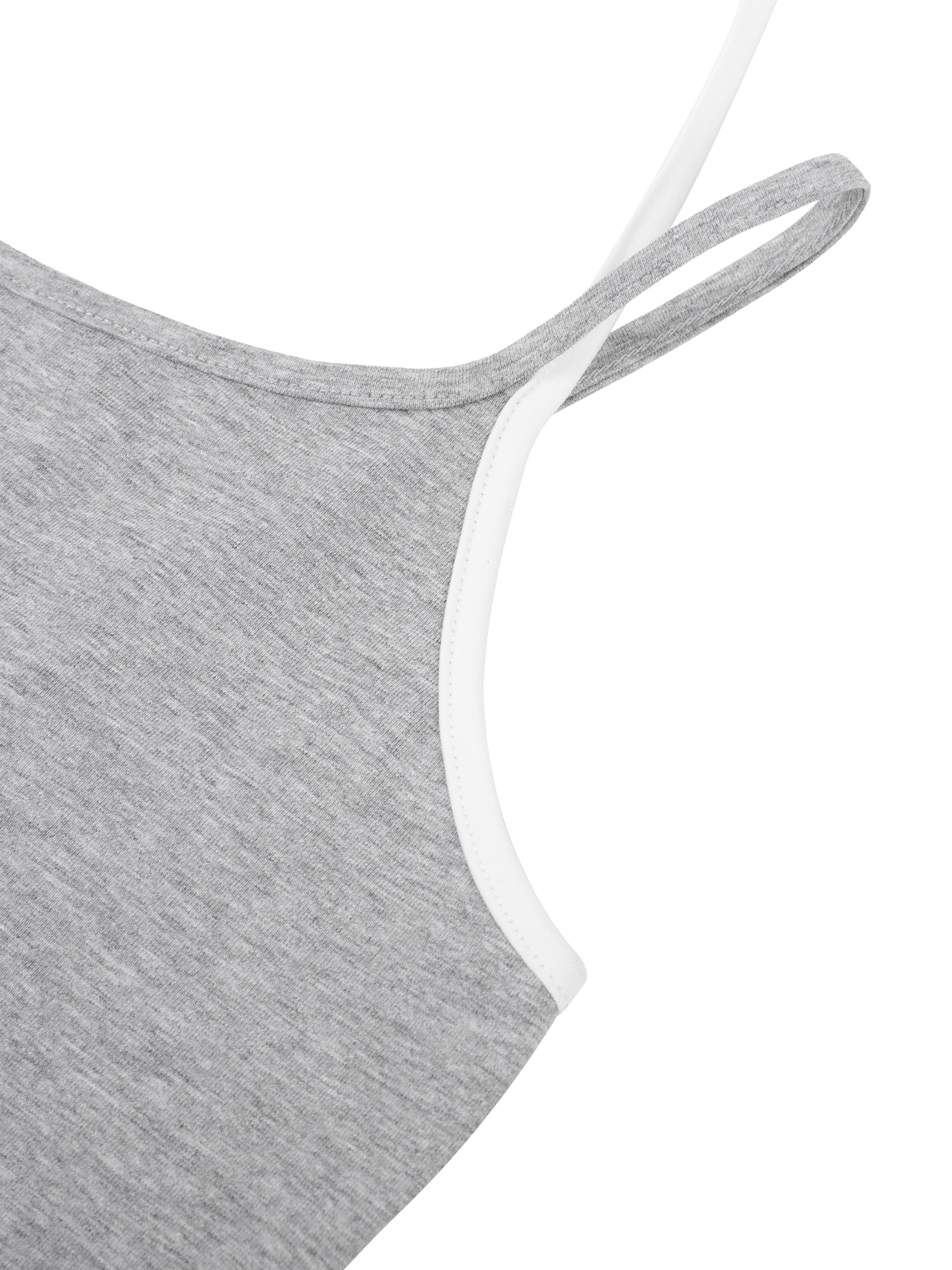 Roll Bison Contrast Binding Halter Tank Top