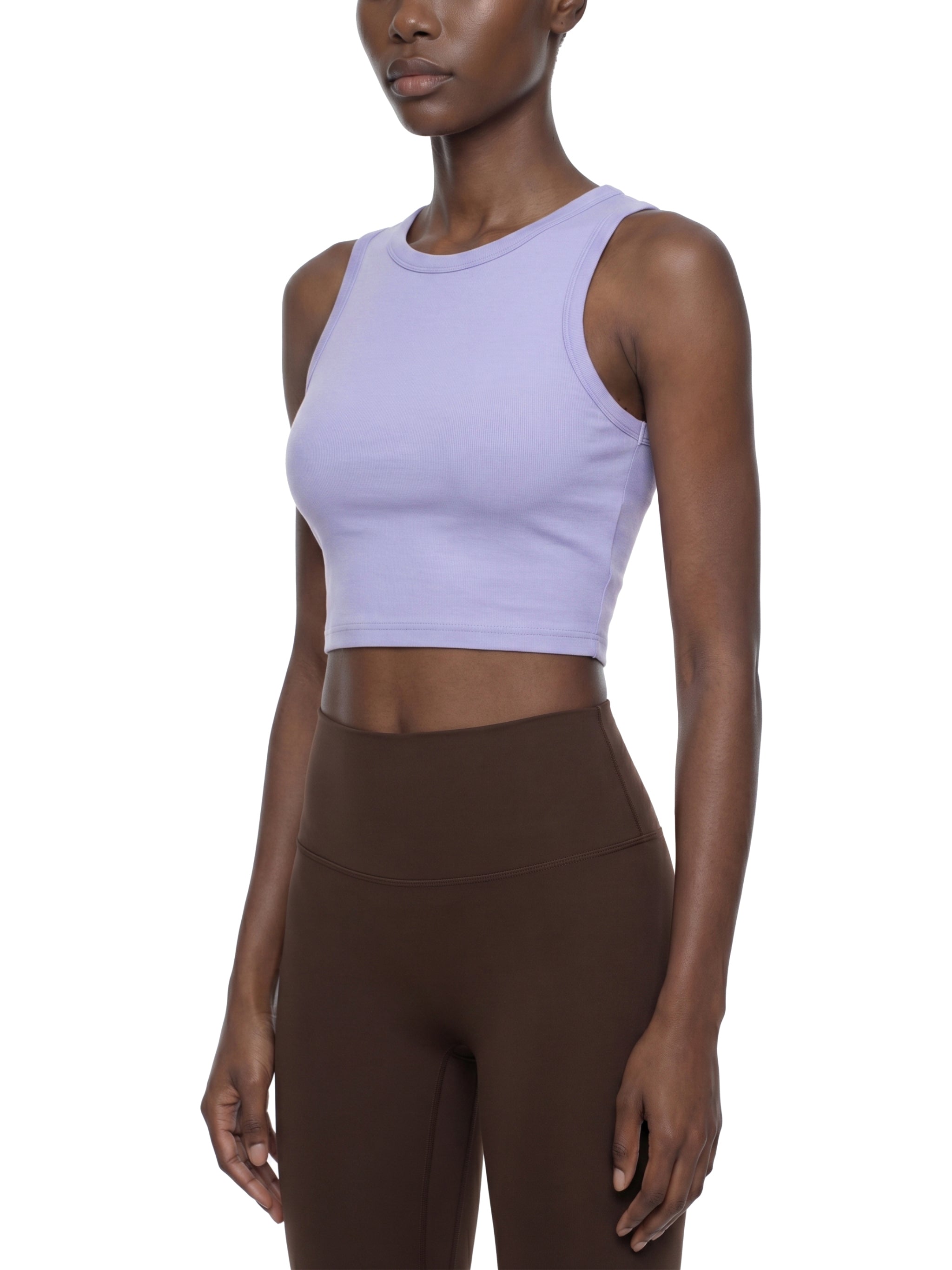 Softball Women's Tight Crewneck Crop Tank Top